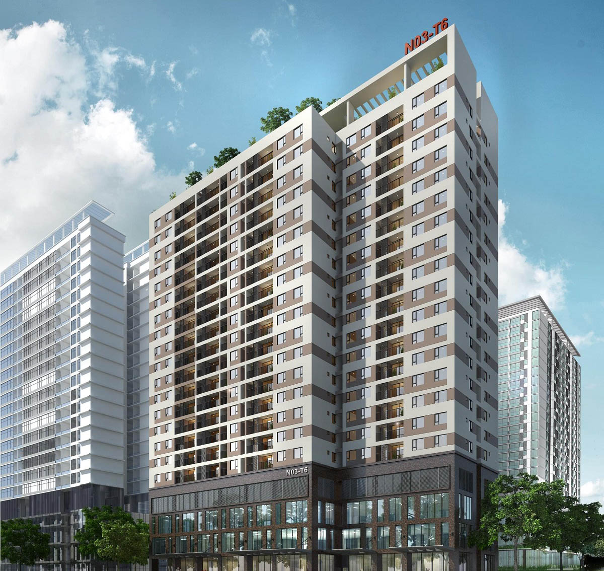 Chung cư N03T6 là một khu nhà hiện đại cao tầng với thiết kế sang trọng tiện nghi phù hợp cho cư dân đô thị không gian xanh mát và an ninh đảm bảo cuộc sống thoải mái an toàn